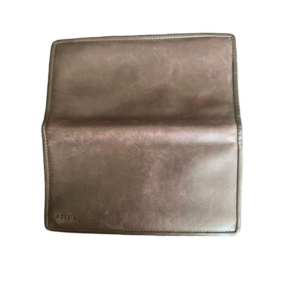 ✨Fossil Derrick Bifold Brown Leather Wallet✨ - Picture 4 of 5
